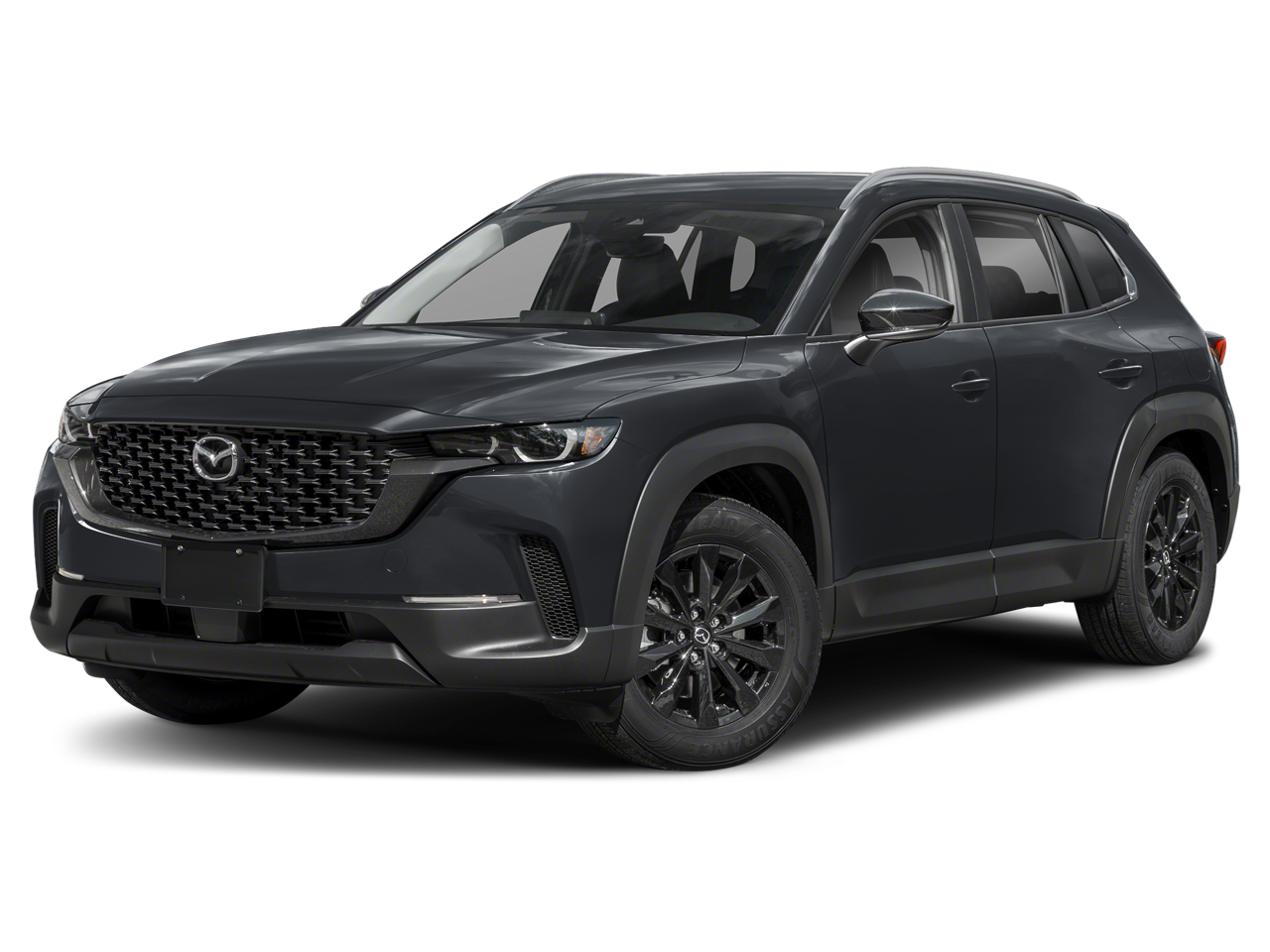 2025 Mazda Mazda CX-50 2.5 S Preferred Package in Jet Black Mica — front three-quarter view