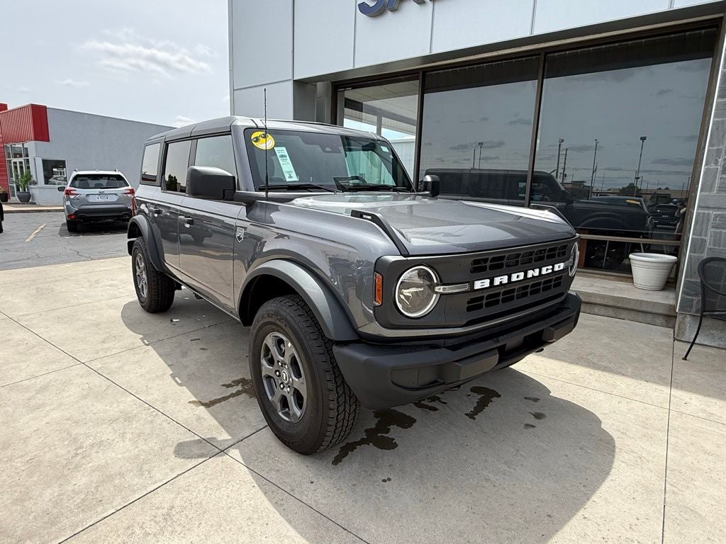 2025 Ford Bronco Big Bend in Gray Metallic — front three-quarter view