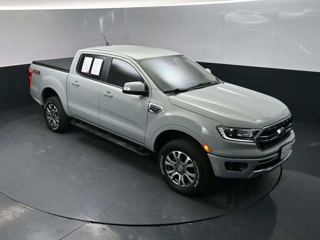 2023 Ford Ranger Lariat in Cactus — front three-quarter view