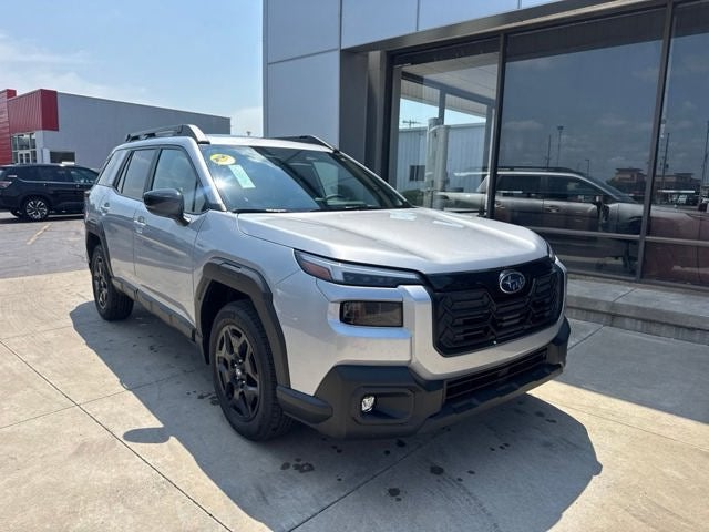 2026 Subaru OUTBACK Limited in Ice Silver Metallic — front three-quarter view